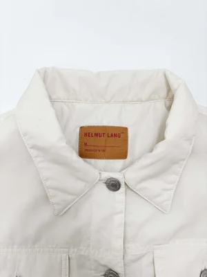 Helmut Lang 1997 ivory padded jacket — JAMES VELORIA